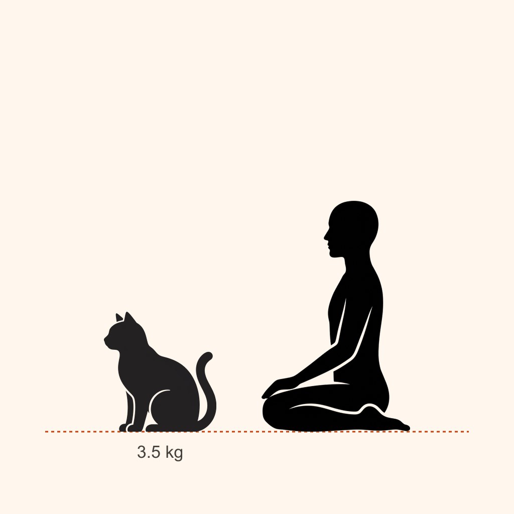Devon Rex için yaklaşık boy karşılaştırması