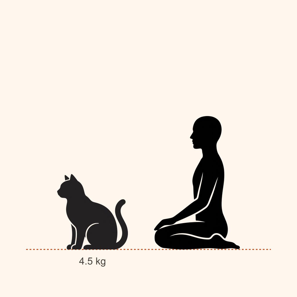 Sarman (Turuncu Kedi) için yaklaşık boy karşılaştırması